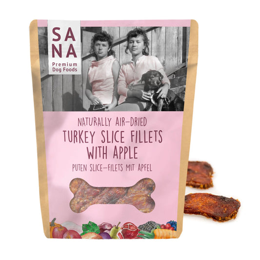Friandises pour Chien Sana - Filets de Dinde aux Pommes (100g)
