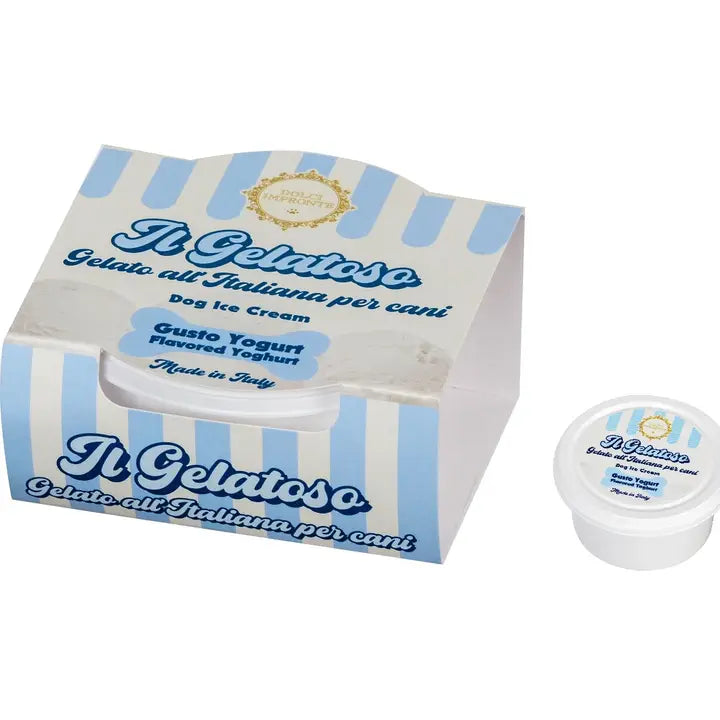 Glaces pour Chiens Il Gelatoso - Dolci Impronte® chez DOG Delicat, saveur yaourt