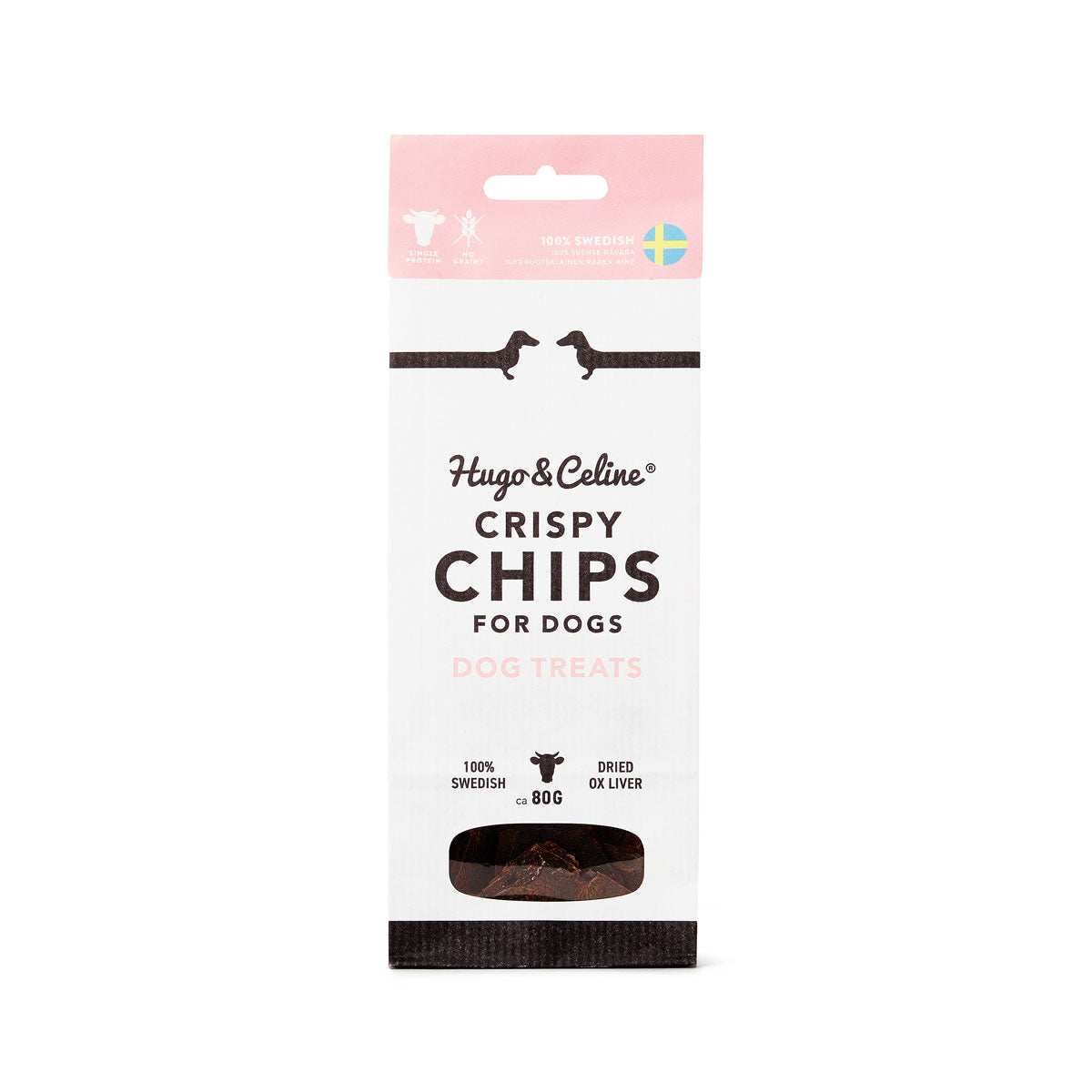 Friandise pour chien - Crispy Chips Foie de bœuf suédois séché - Hugo & Celine