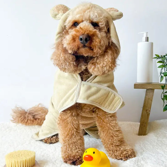 Peignoir de Séchage pour chien Teddy - CocoPup - DOG DELICAT