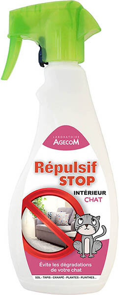 Spray répulsif intérieur chat 500ml. Protégez vos meubles et tapisseries avec le répulsif puissant. Disponible chez DOG DELICAT.