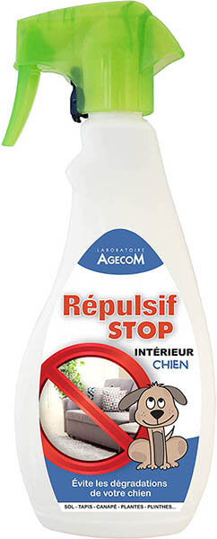 Spray répulsif intérieur chien 500ml. Protégez vos meubles et tapisseries avec le répulsif puissant. Disponible chez DOG DELICAT.