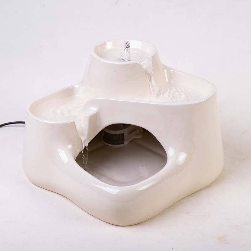 Fontaine en Céramique pour Chat - Couleur Lait