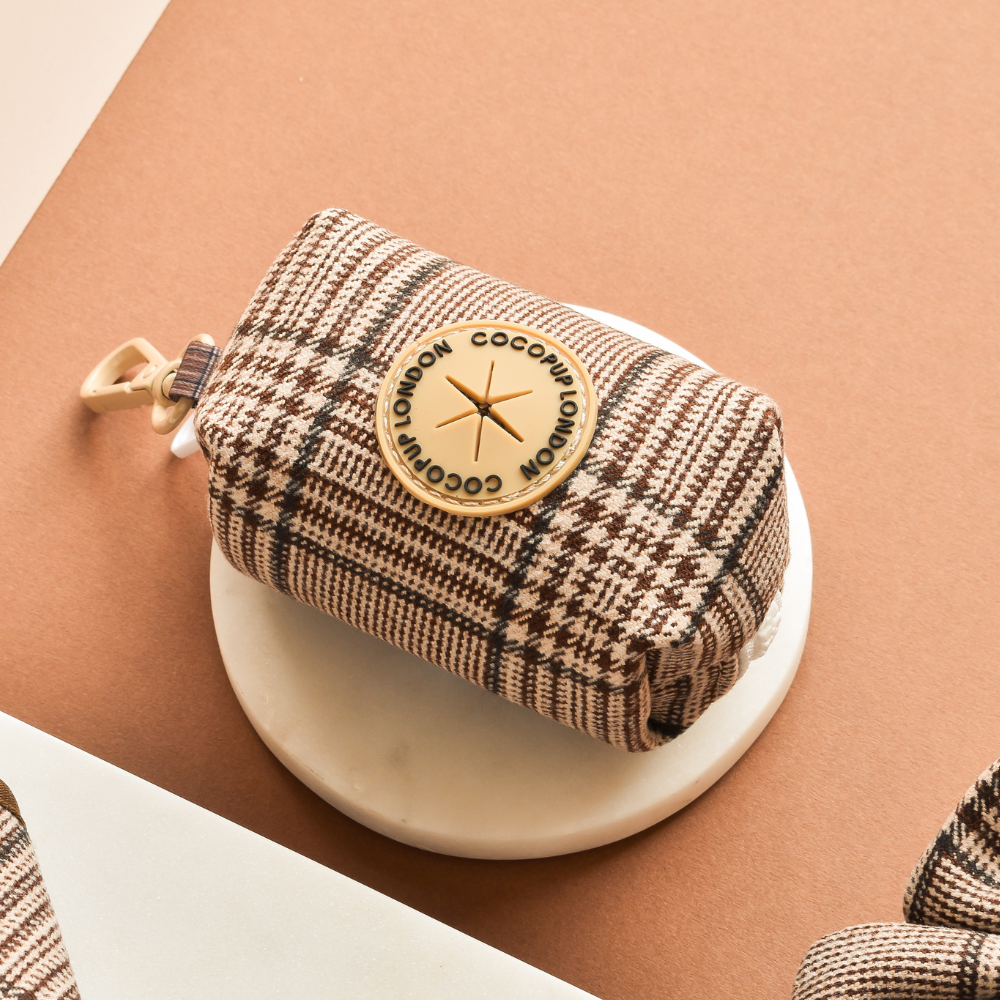 Pochette sac d'hygiène pour chien Pup Plaid