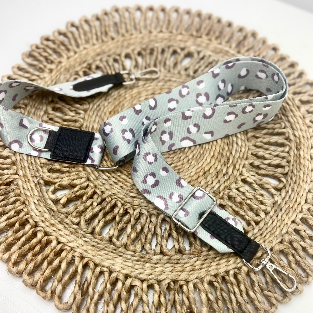 Bandoulière de Sac de Promenade pour Chiens - Léopard sauge