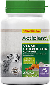 Image des Comprimés Vermi' Chien & Chat Actiplant' - Élimination Naturelle des Parasites Intestinaux