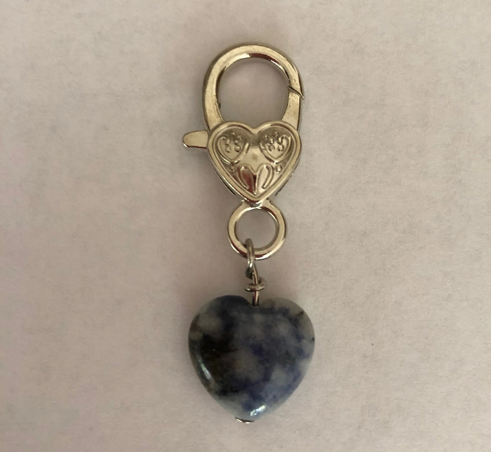 Pendentif pour chien et chat de soutien immunitaire cardiaque en sodalite - soutien immunitaire et cardiaque.