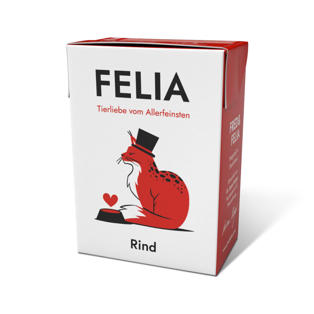 Nourriture naturelle pour chat Fred & Felia bœuf