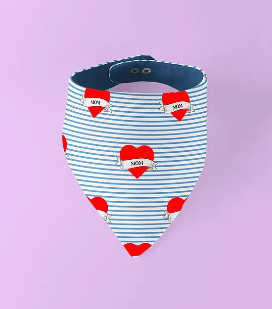 Bandana pour chien I Love Mom Arizona Hotdogs