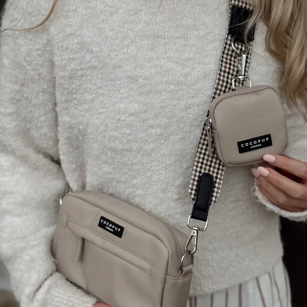 Bandoulière sac de promenade chien Heritage Check - Cocopup London - DOG DéliCAT