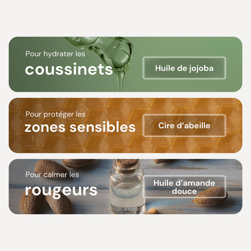 Baume Hydratant pour Zones Sèches – Truffe, Coussinets & Peaux Sensibles – Cire d’Abeille & Huiles Apaisantes