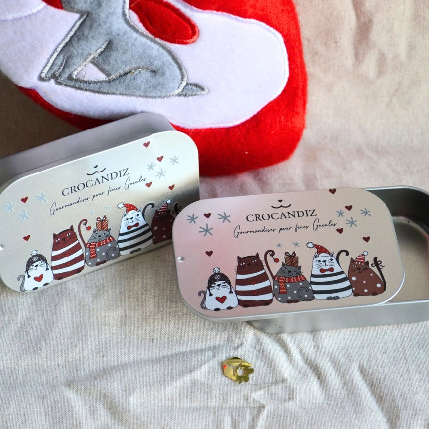 boîte de noël pour chat crocandiz friandises naturelles