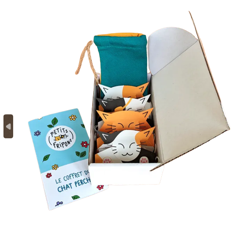 Coffret Chat Perché - Herbes aux Chats Françaises et Biologiques