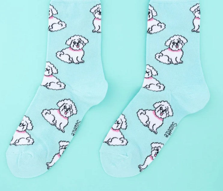 chaussettes bichon coton oeko-tex made in france