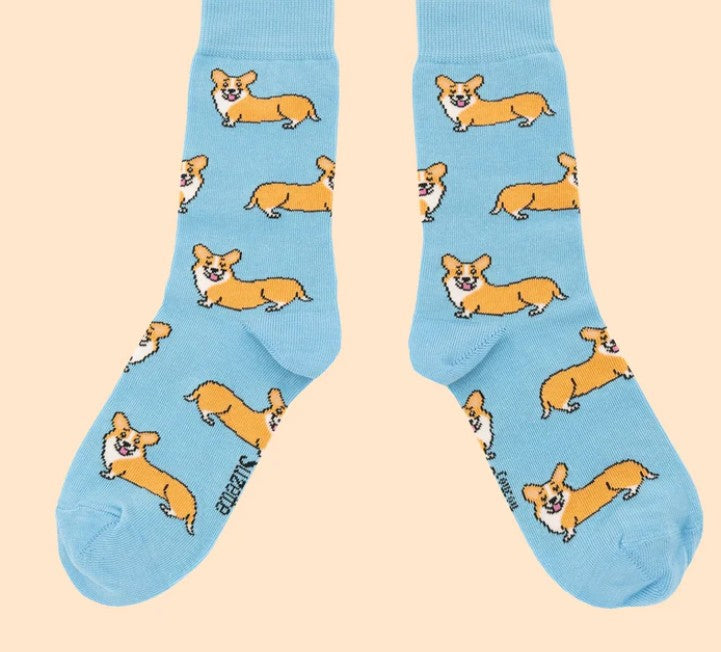 chaussettes corgi coton oeko-tex made in france