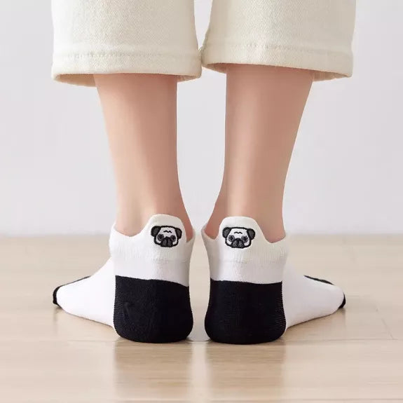 Chaussettes avec motif de chien noir & blanc  - Collection Tites Chaussettes