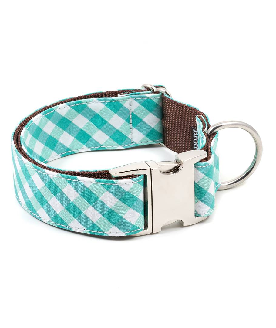 Collier vichy Pedrosa Brott pour chien, fait main à Barcelone