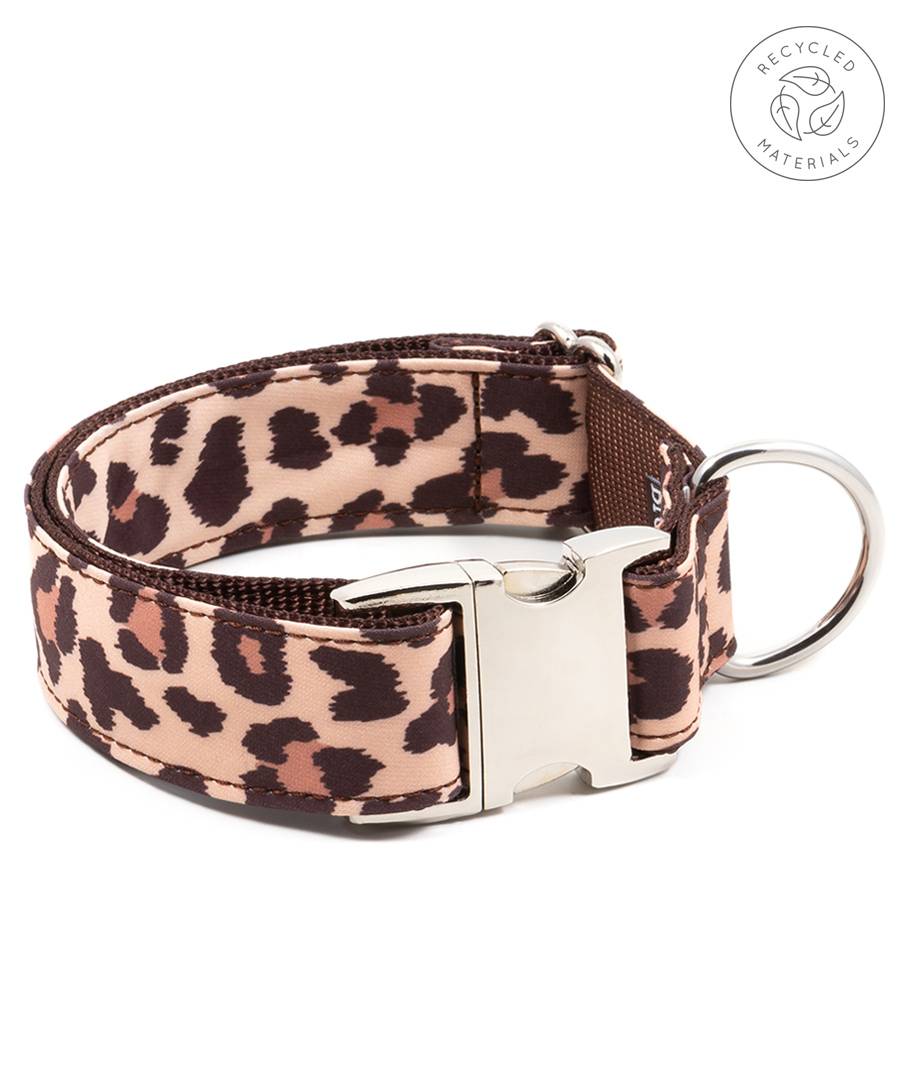 Collier léopard pour chien Brott fait main