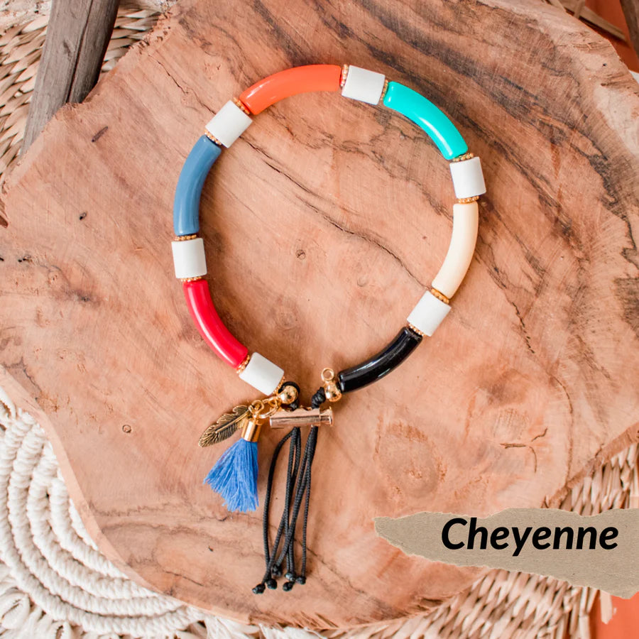 Collier porte-médaille pour chien en perles EM Bijoux - Cheyenne