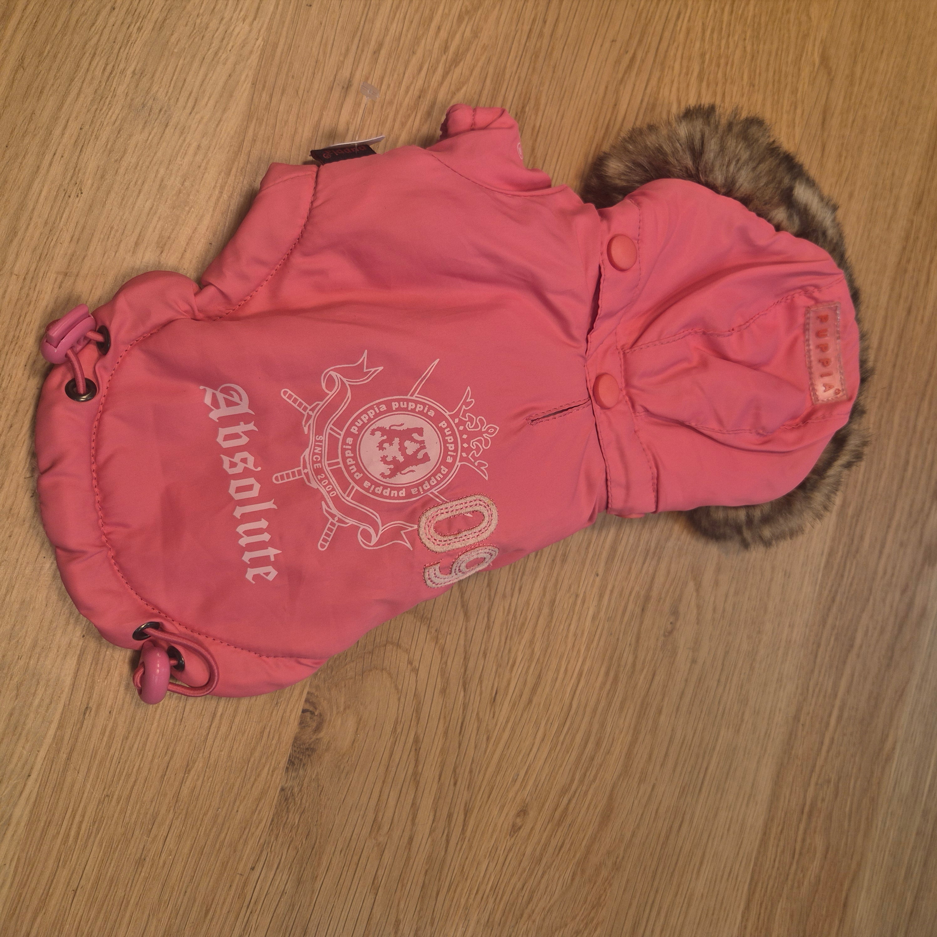 Doudoune chien fuchsia Puppia T20 seconde main dépôt vente