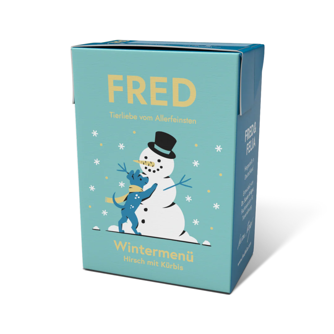 Nourriture hiver petit chien Fred & Felia – chevreuil 190g