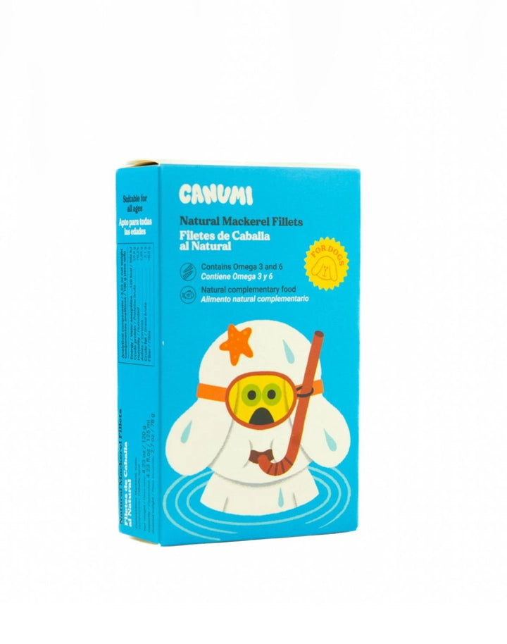 Filets de maquereau naturel pour chiens - Canumi - Nourriture saine et 100% naturelle