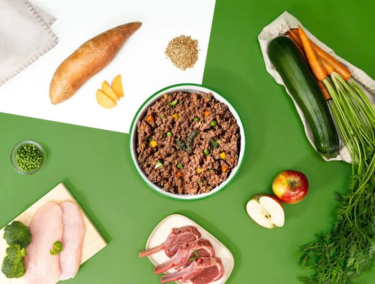 Repas frais pour chien à l'agneau et dinde 400 g DOG CHEF – DOG DéliCAT