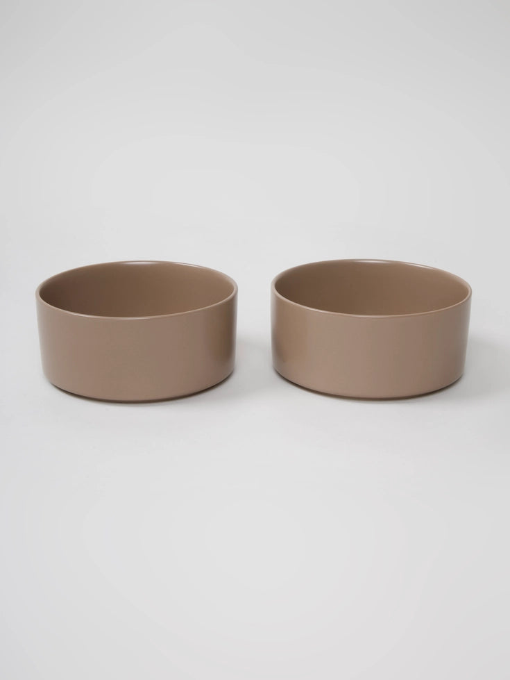 Gamelle avec support en bois (Moka)