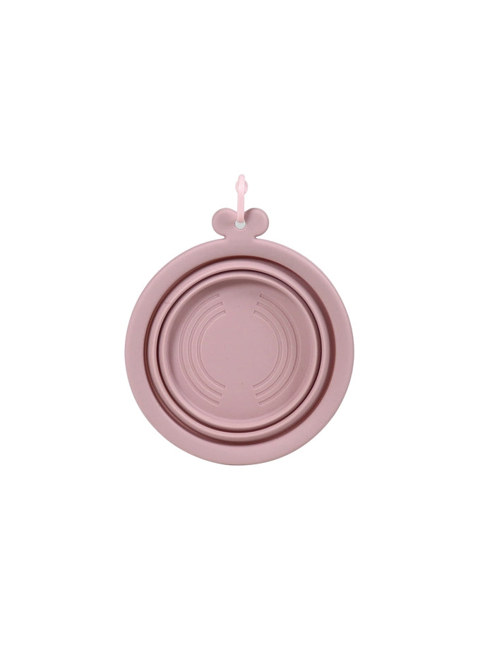 Gamelle de voyage pour chien pliable Rose (750ml)
