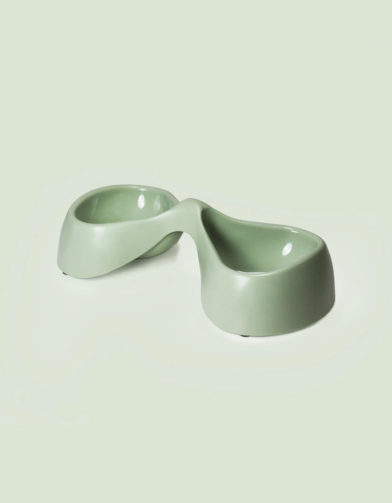 Gamelle double en plastique recyclé pour chien et chat Vélo – United Pets – DOG DéliCAT