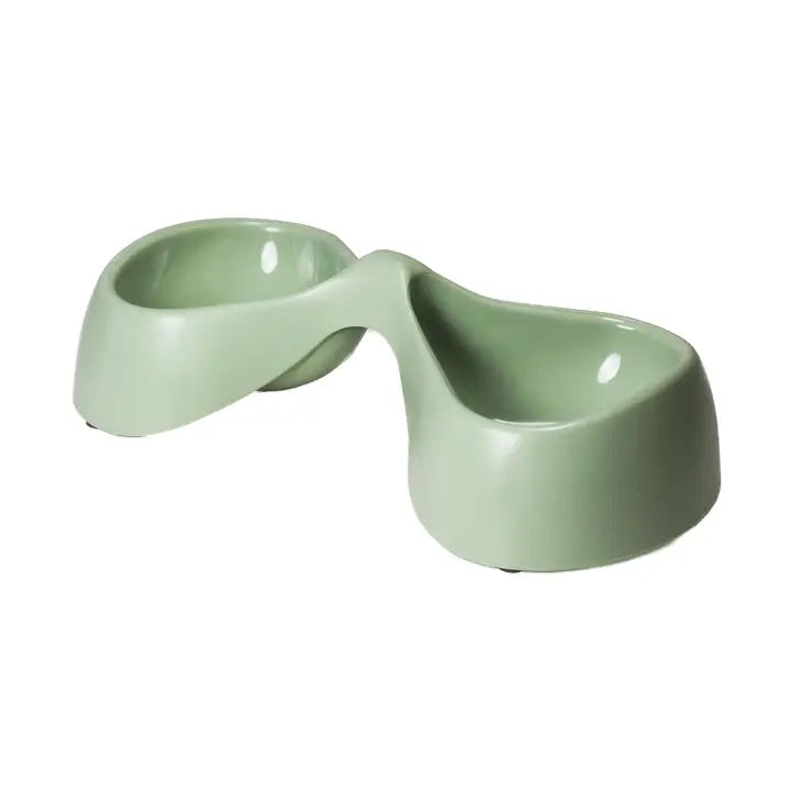 Gamelle double en plastique recyclé pour chien et chat Vélo – United Pets – DOG DéliCAT