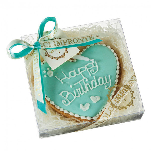 Gâteau d'anniversaire pour chien en forme de cœur - Dolci Impronte®