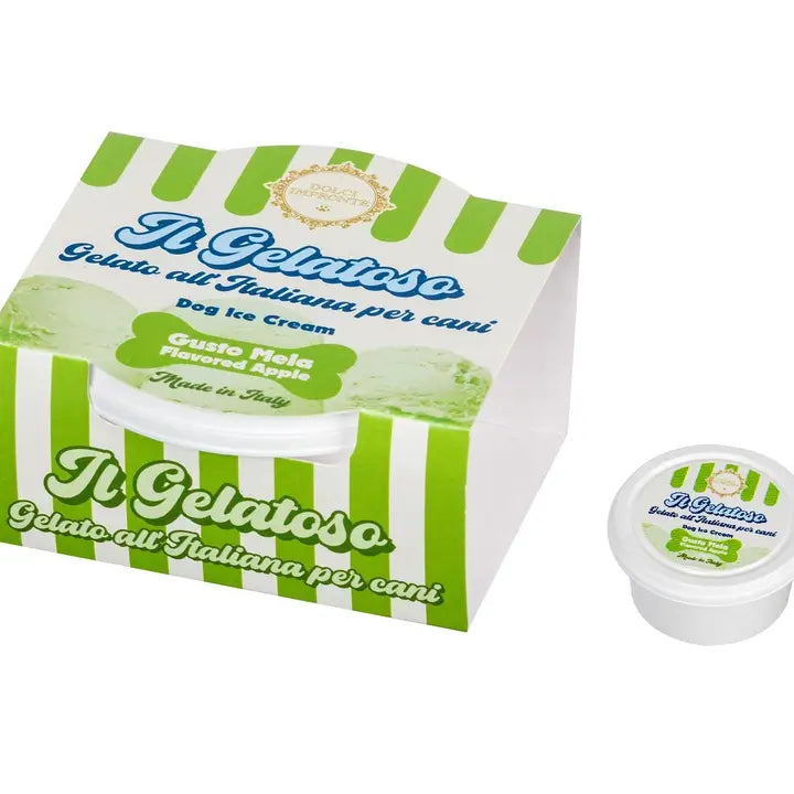 Glaces pour Chiens Il Gelatoso - Dolci Impronte® chez DOG Delicat, saveur pomme