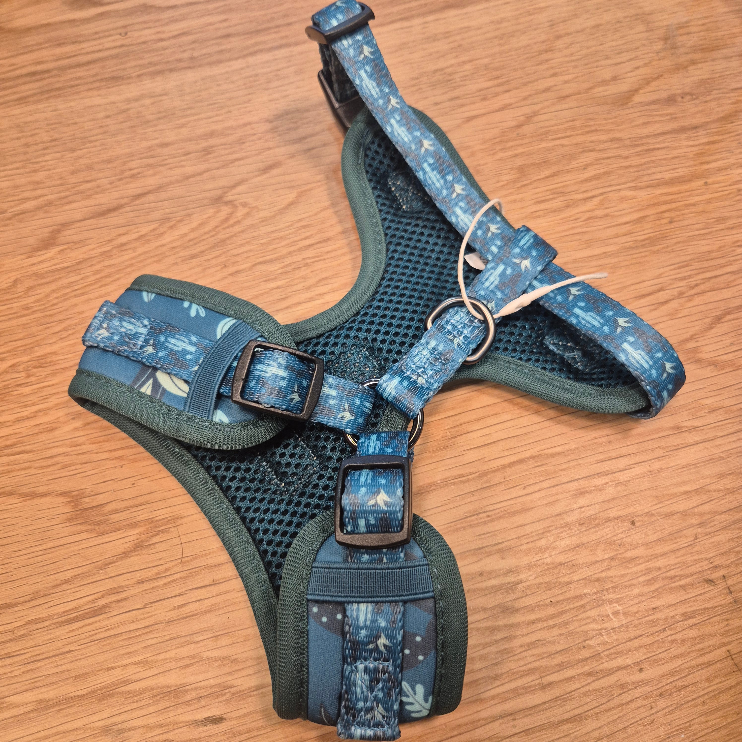 harnais chien motif cactus néoprène mesh lavable