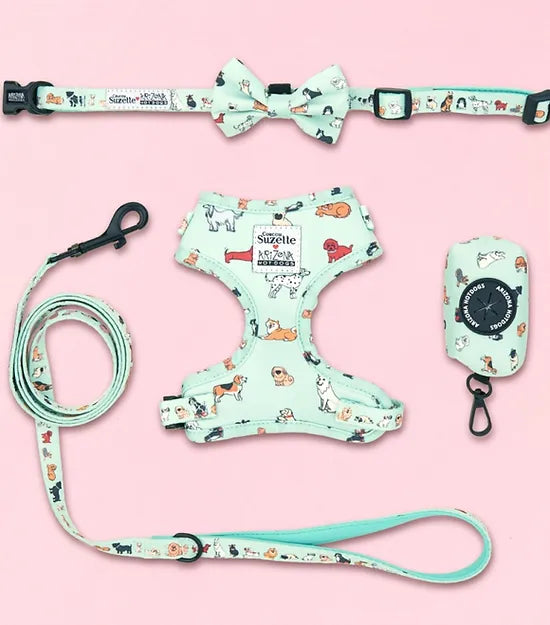 Harnais en H pour chien à motifs - Coucou Suzette
