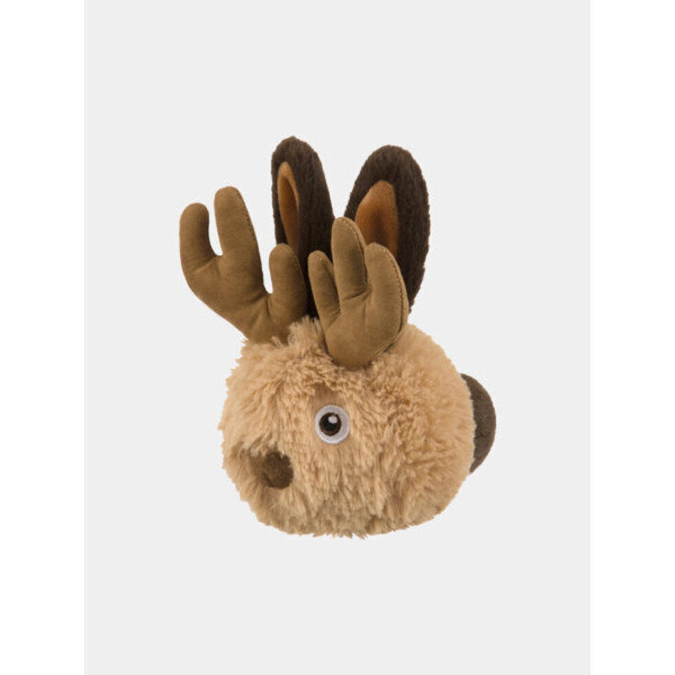 Peluche de Noël pour chien en forme de renne avec balle à picots sonore - Pet PLAY