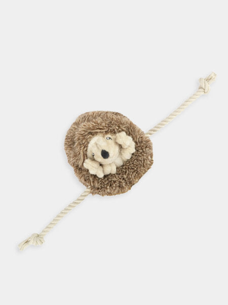 Peluche pour chien en forme d'hérisson avec balle couinante, corde et papier froissé de la collection Forest Friends - Pet Play