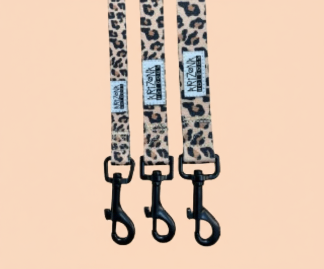laisse léopard pour chien poignée néoprène