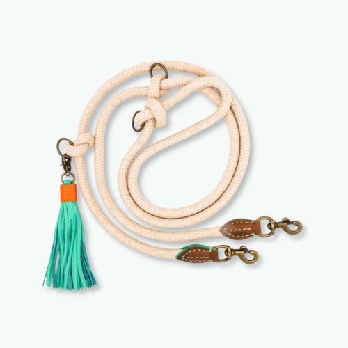 Laisse corde ajustable sable DWAM pour chien