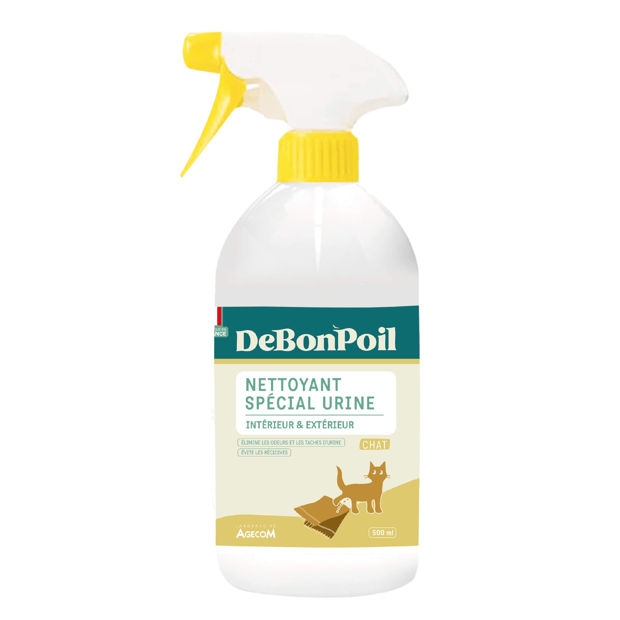 Spray nettoyant urine DeBonPoil anti-odeurs chat