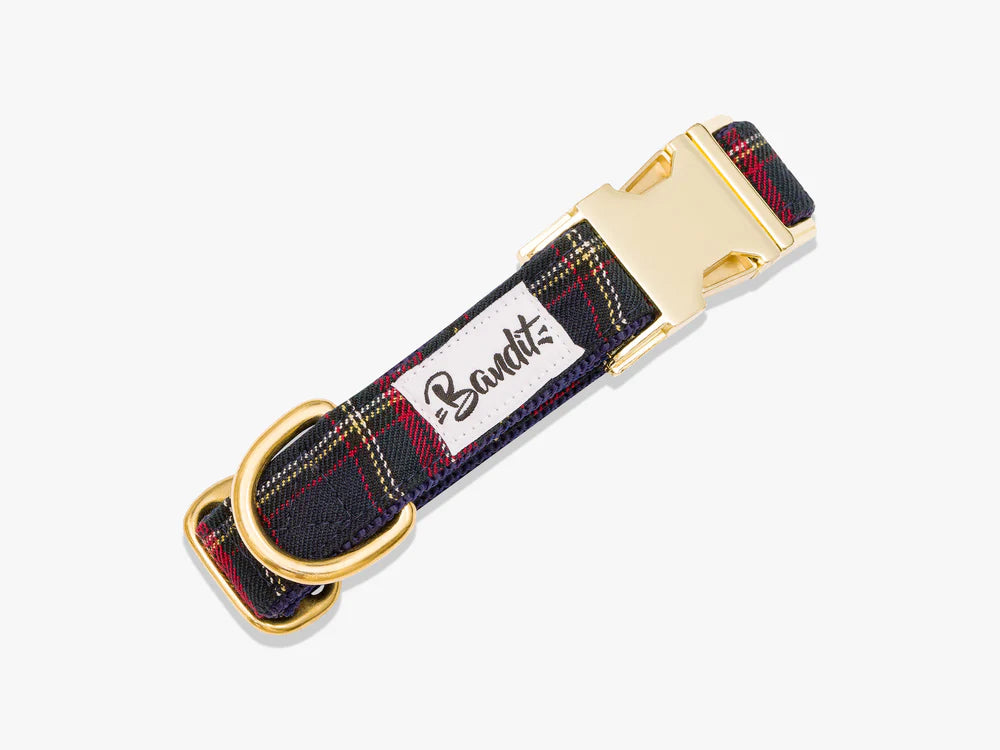 Collier pour chien Oh My Lord - Motif Tartan - The French Bandit