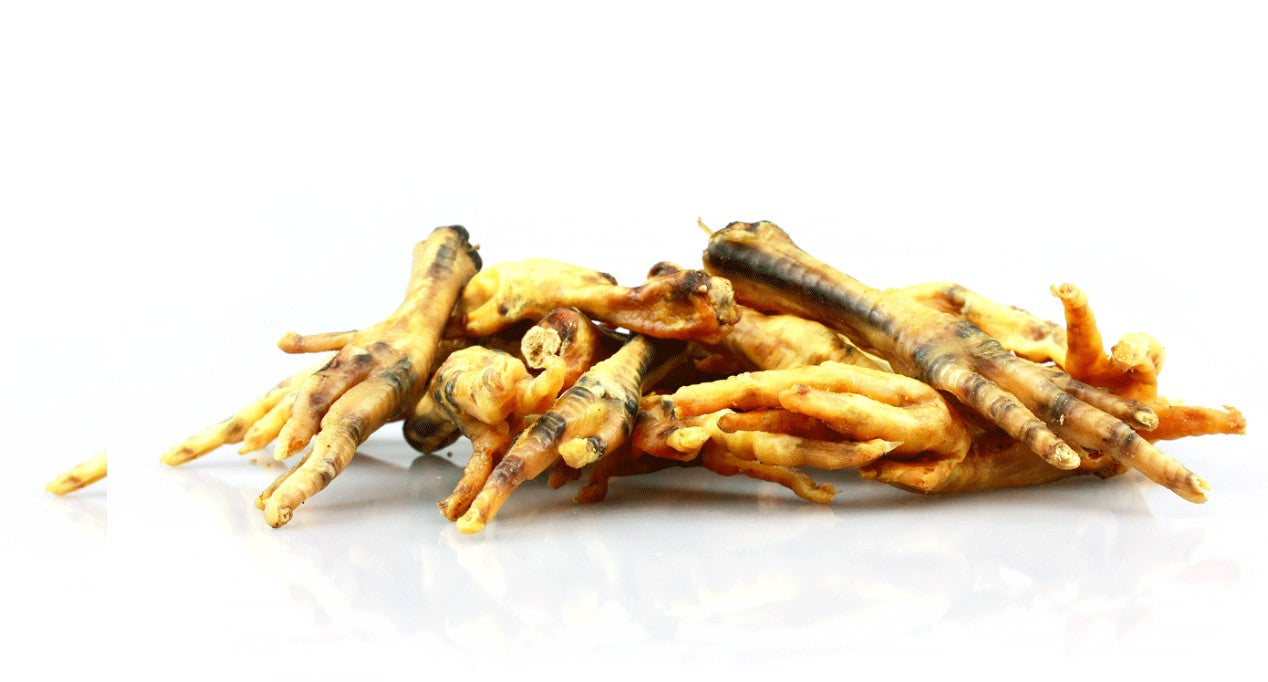 Pattes de poulet séchées chien – friandise naturelle 100% poulet