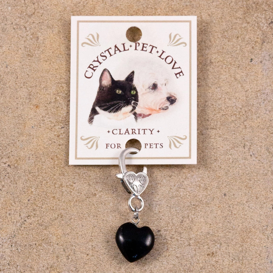 pendentif de protection noir pour collier animal