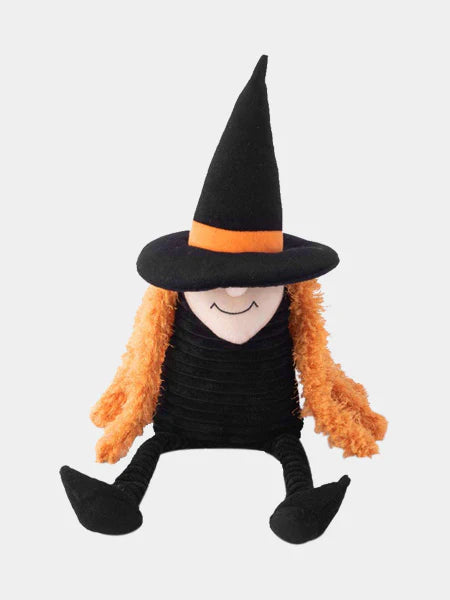 Peluche Sorcière 🧙‍♀️ en peluche pour chien de Zippy Paws avec squeaker intégré, poil doux, idéale pour le jeu et les câlins.