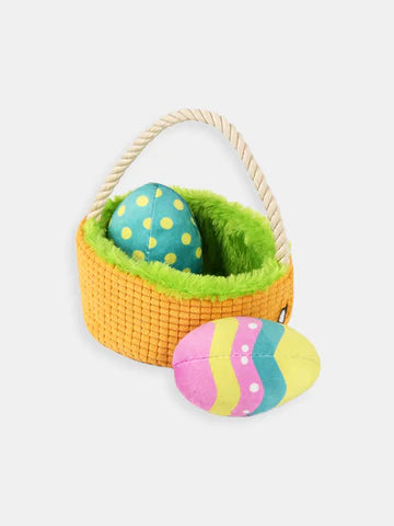 Jouet Peluche pour Chien - Panier et Œufs de Pâques 🧺