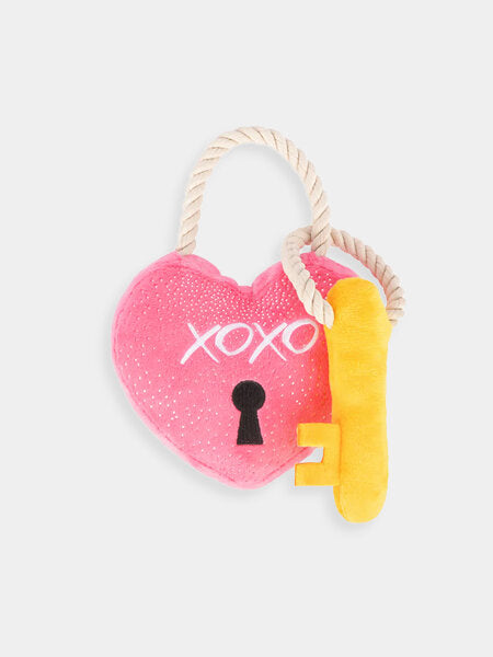 Peluche pour chien PET PLAY Love Bug Cadenas Cœur écologique et résistante