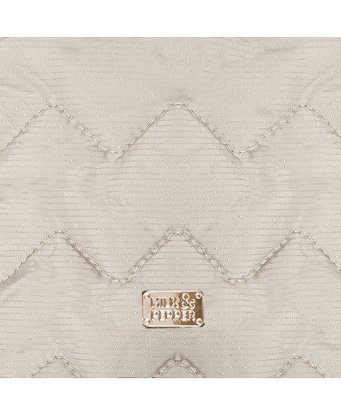 Plaid Méribel taupe pour chien et chat - Double face confort et élégance