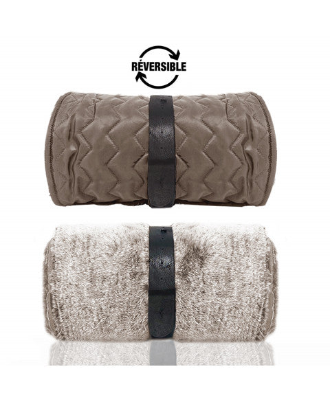 Plaid nomade Milk & Pepper avec sangle noire