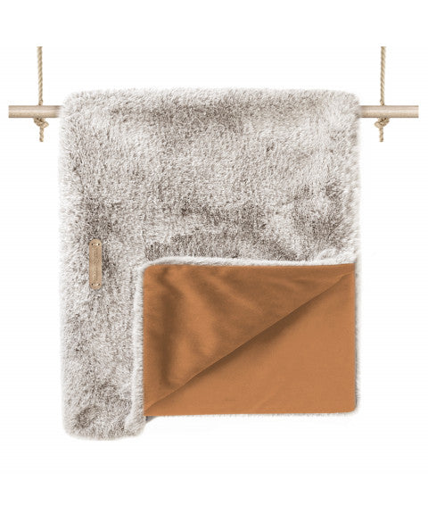 plaid okanagan chien double face milk & pepper