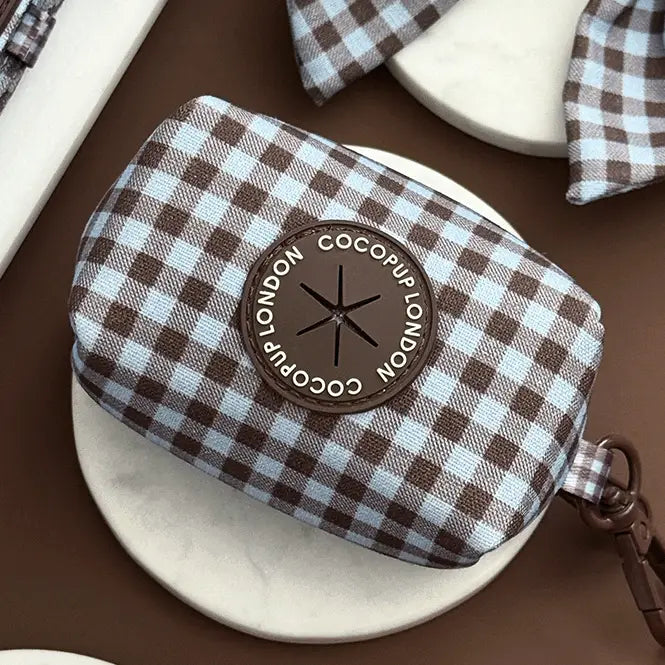 Pochette sacs d'hygiène pour chien Chelsea Check CocoPup London – DOG DéliCAT